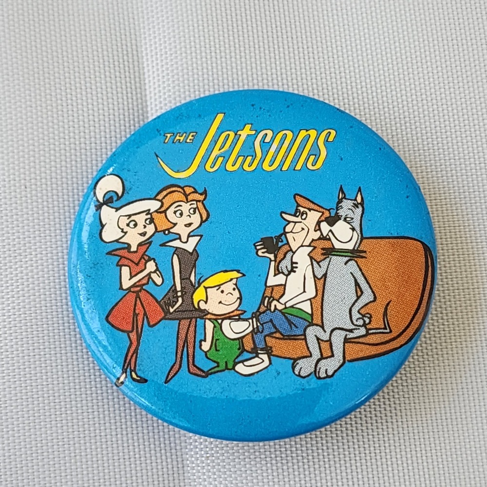 The Jetsons Vintage Cartoon Pinback Buttons 1983 Hanna-Barbera Collectible Rare - Picture 9 of 12